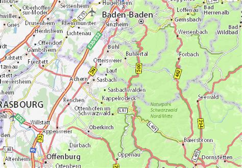 MICHELIN Glashütte map .